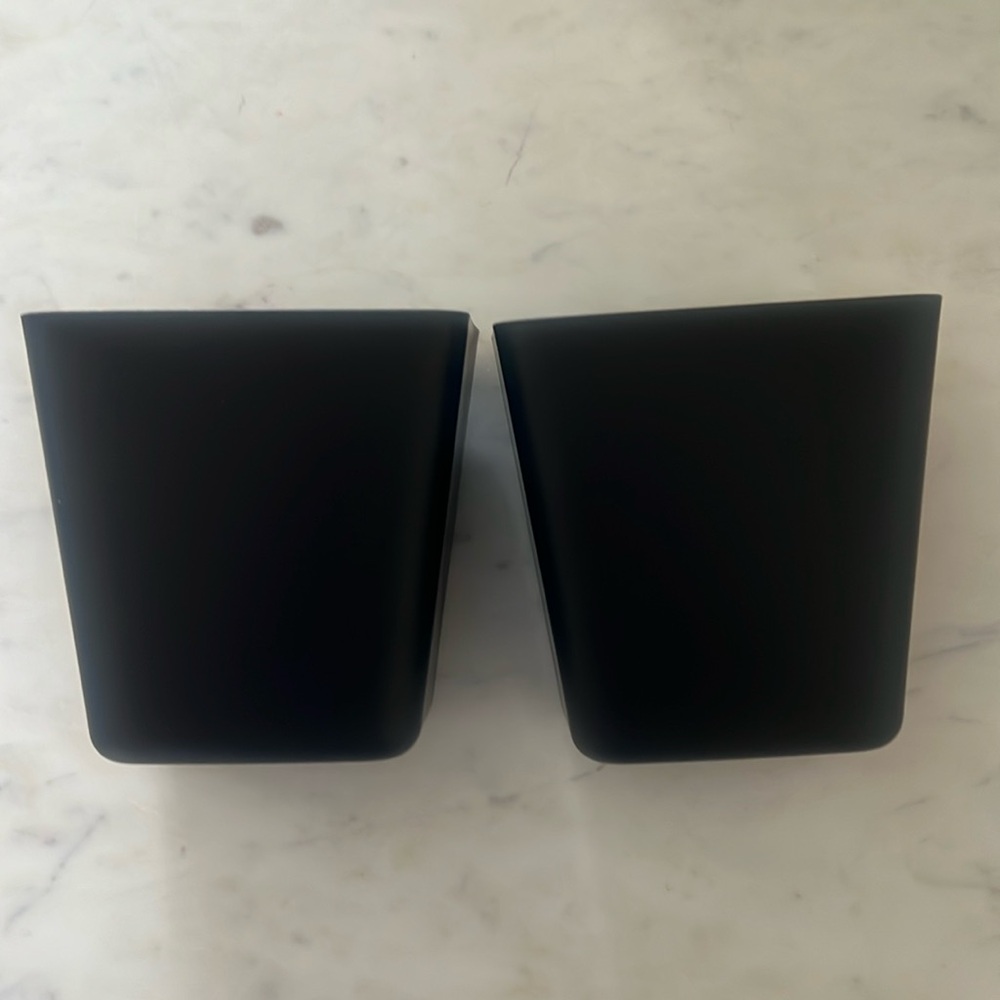 Two Bins for tiered Rolling Tray - Black